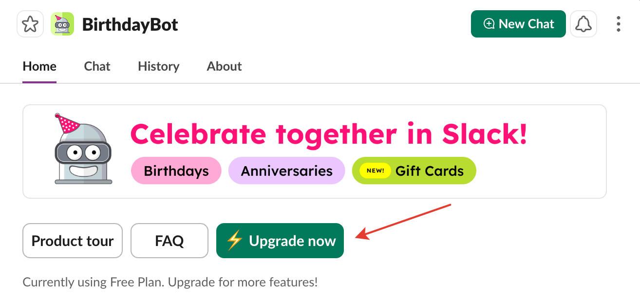 Can we celebrate work anniversaries only? – BirthdayBot