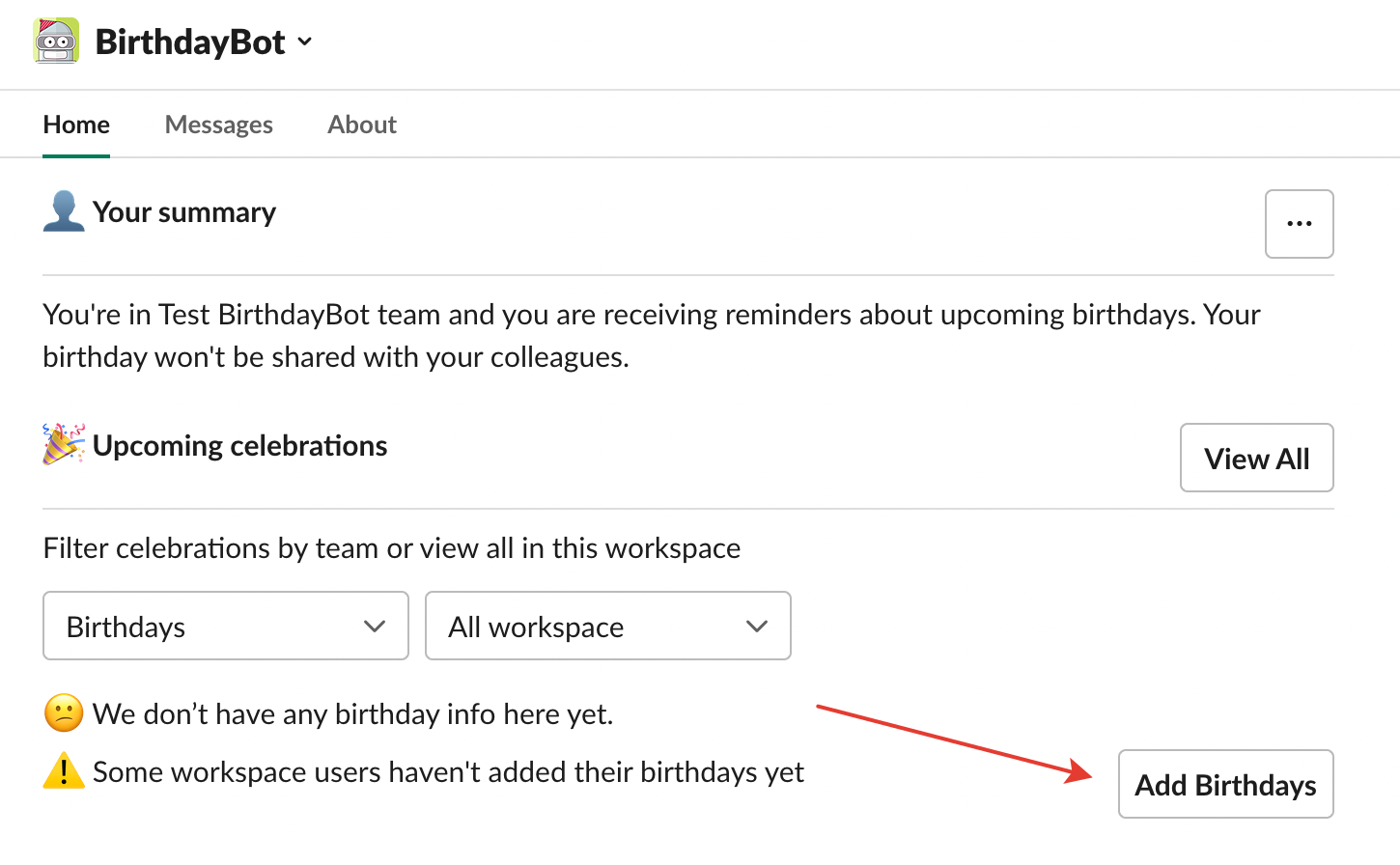 How to import birthdays from an Excel spreadsheet BirthdayBot